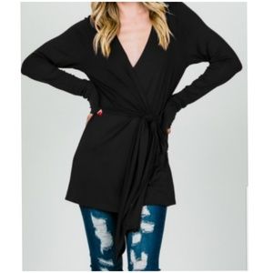 Black wrap top